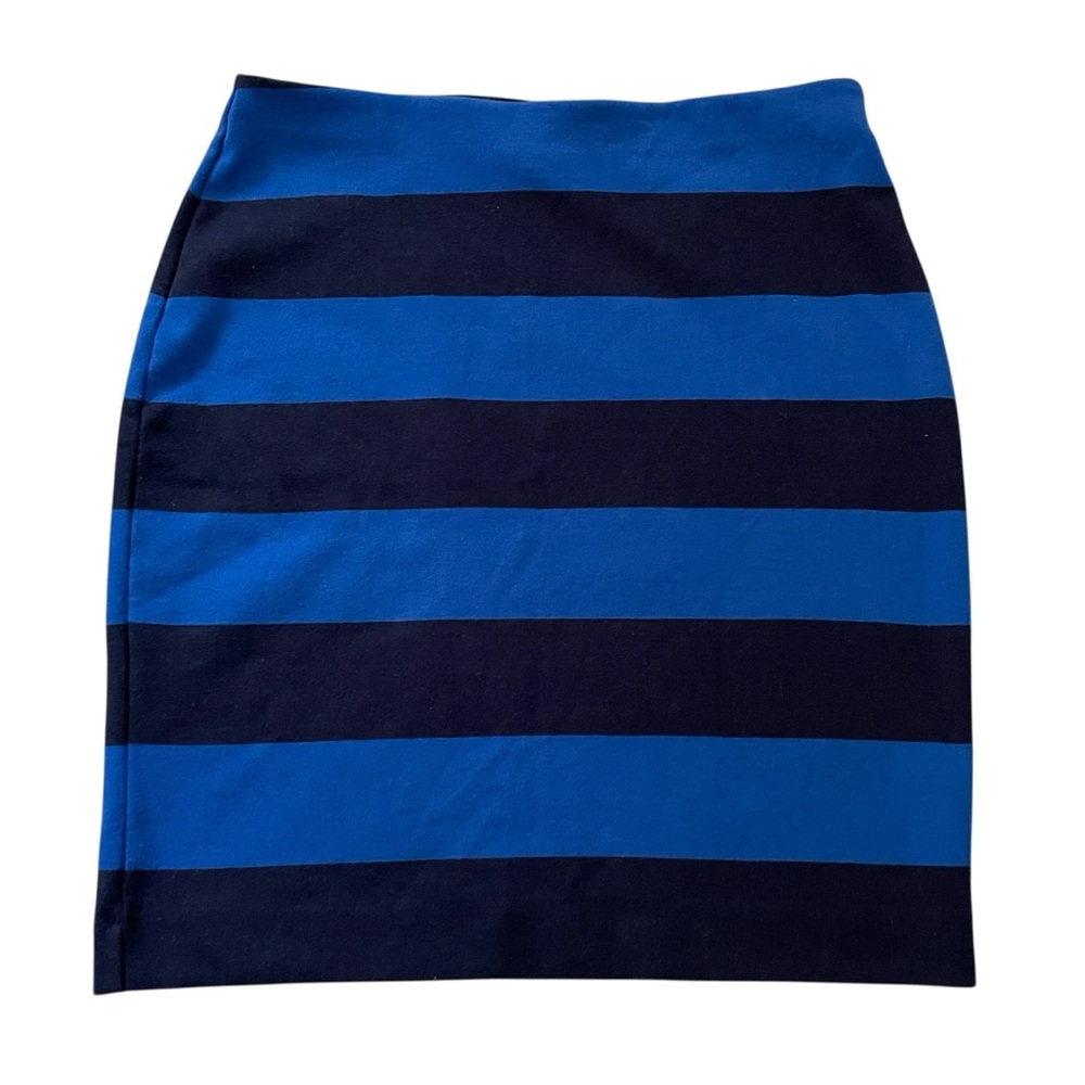 Mossimo Women’s Striped Stretch Pencil Skirt, Blue Navy Size Medium